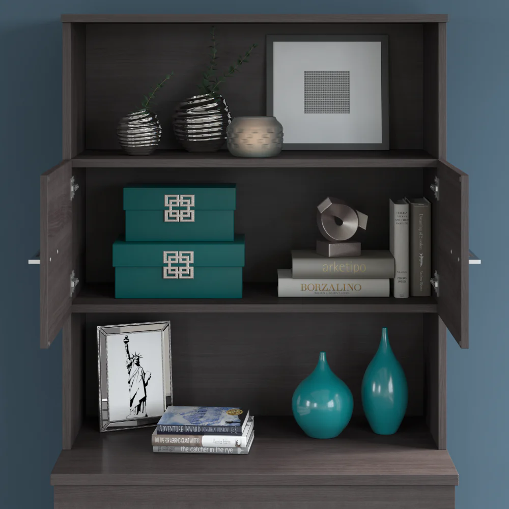 Office 500 36W 2 Drawer Lateral File Cabinet with Hutch - Image 16