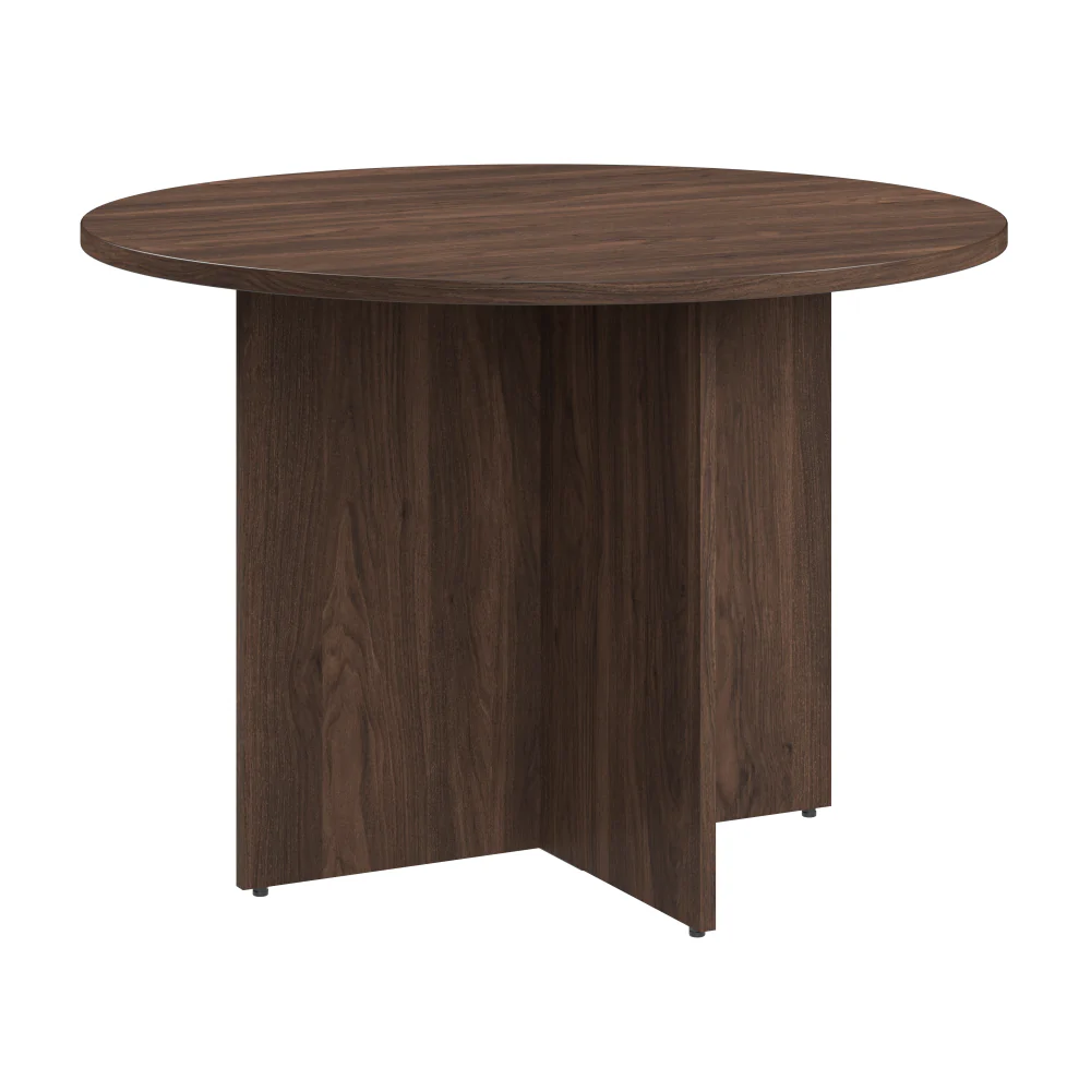 42-inch Round Conference Table with Wood Base - Image 32