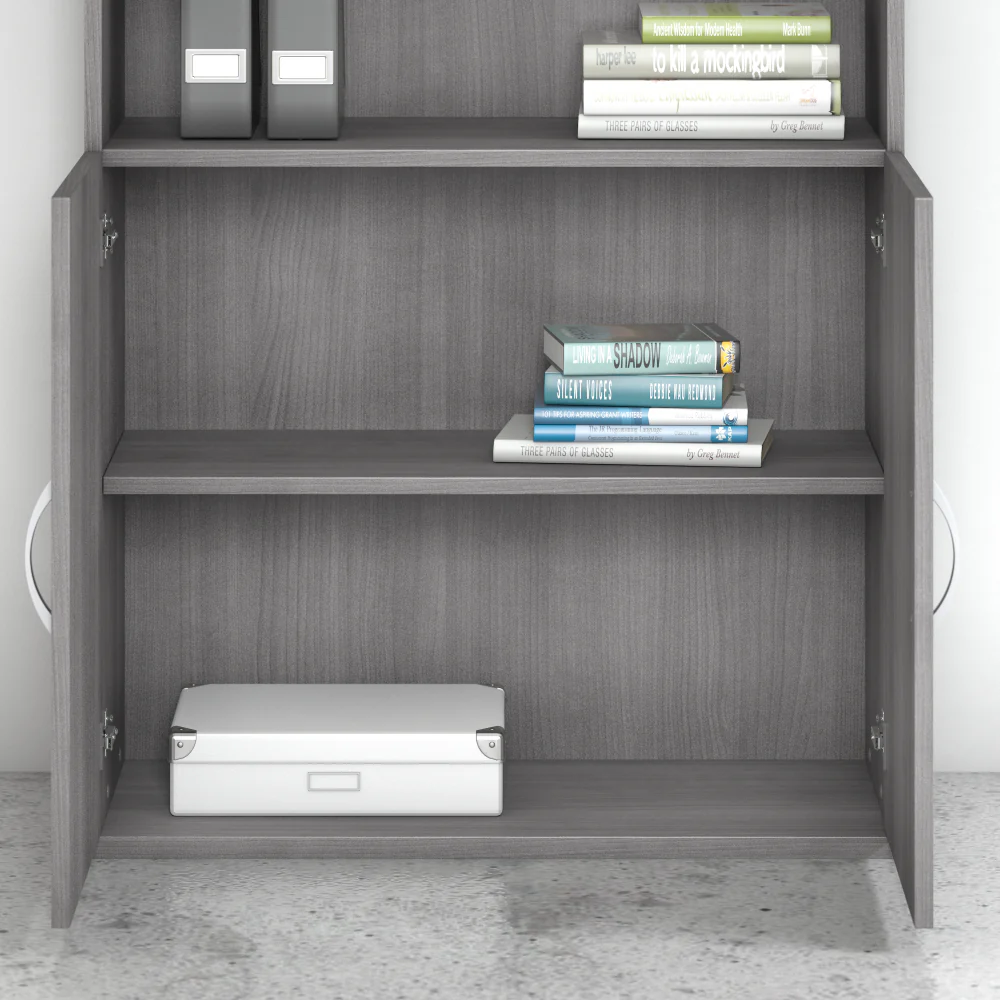 Studio A Tall 5 Shelf Bookcase with Doors - Image 3