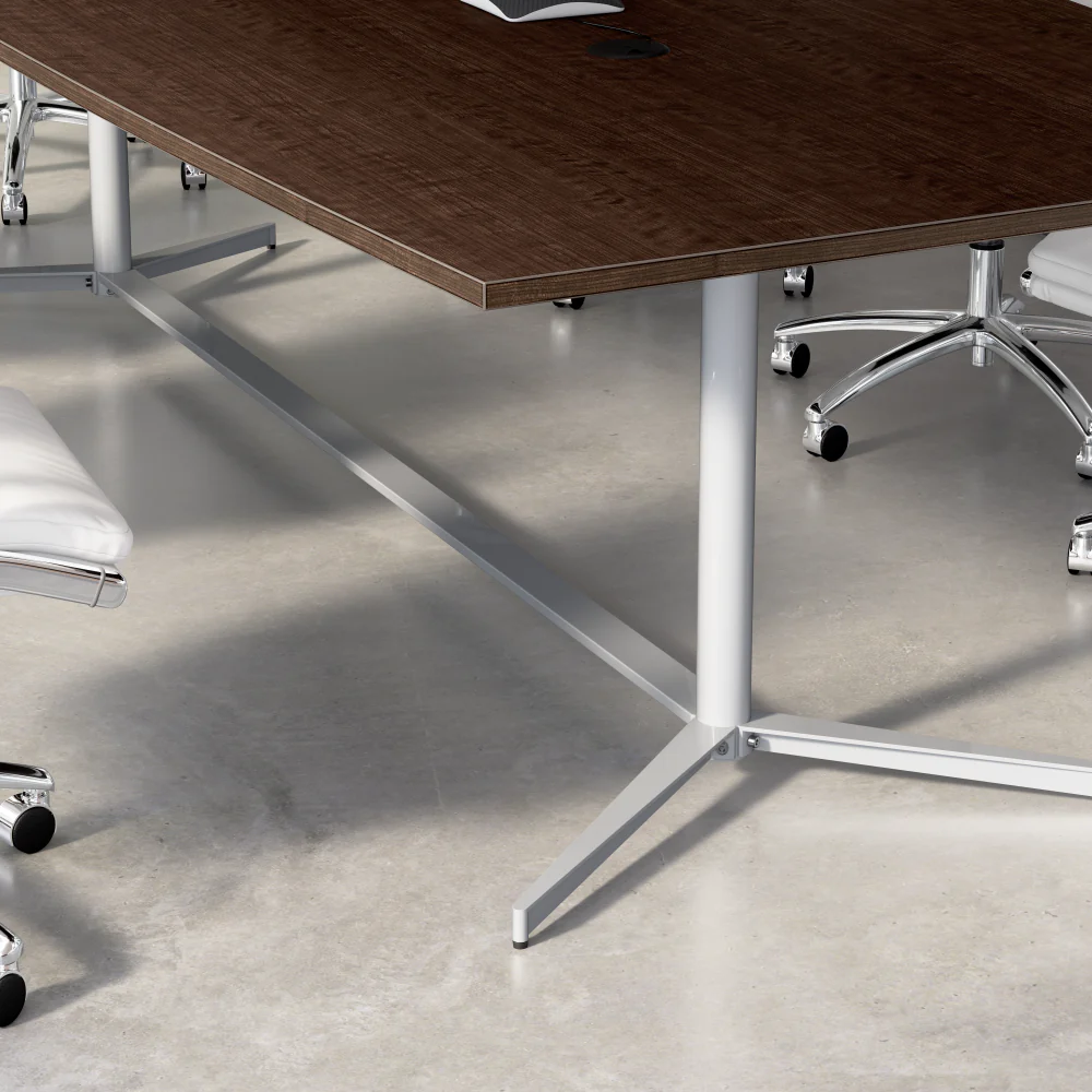 72-inch Office Conference Table with Metal Base - Image 4